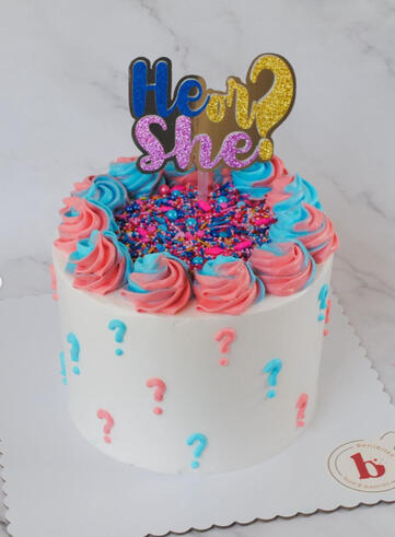 Gender Reveal Cake